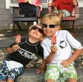 <h5>Popsicles</h5><p>Shauna's boys made strawberry lemonade popsicles and loved eating them!</p>