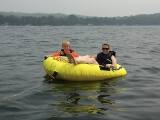 <h5>Pelican Lake</h5><p>Shauna and family enjoyed tubing.</p>