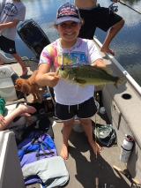 <h5>Round Lake</h5><p>Susan took her family fishing and they loved it! Here's Drew's big catch!</p>