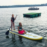 <h5>Paddleboarding</h5><p>Nathan's daughter Sophie and niece had a blast paddleboarding!</p>