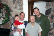 <h5>Brian's Dad</h5><p>Brian with 4 generations of Lauer men.</p>