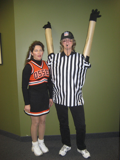Referee Kathy wins the best costume contest!