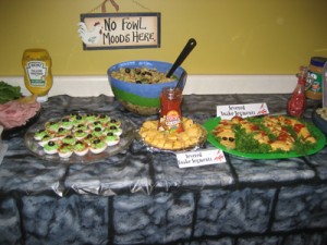 Just a portion of our food buffet.