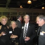 (L to R) Dr. Carolyn Apker, Kathryn Grev, Conrad Grev, and Gary Olson enjoyed the auction and dinner.