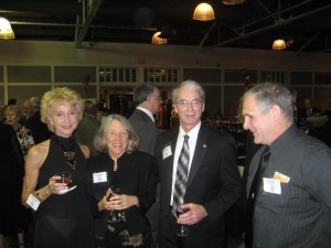 (L to R) Dr. Carolyn Apker, Kathryn Grev, Conrad Grev, and Gary Olson enjoyed the auction and dinner.