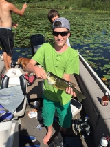 <h5>Round Lake</h5><p>Susan took her family fishing and they loved it! Here's Gavin's big catch!</p>