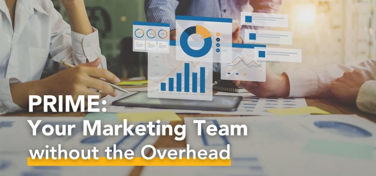 PRIME is your marketing team without the overhead.